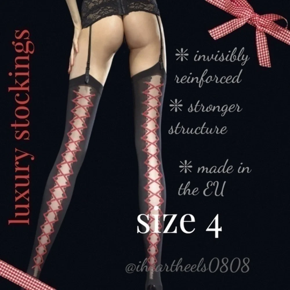 Sexy Luxury Stockings Made in EU Size 4 Large